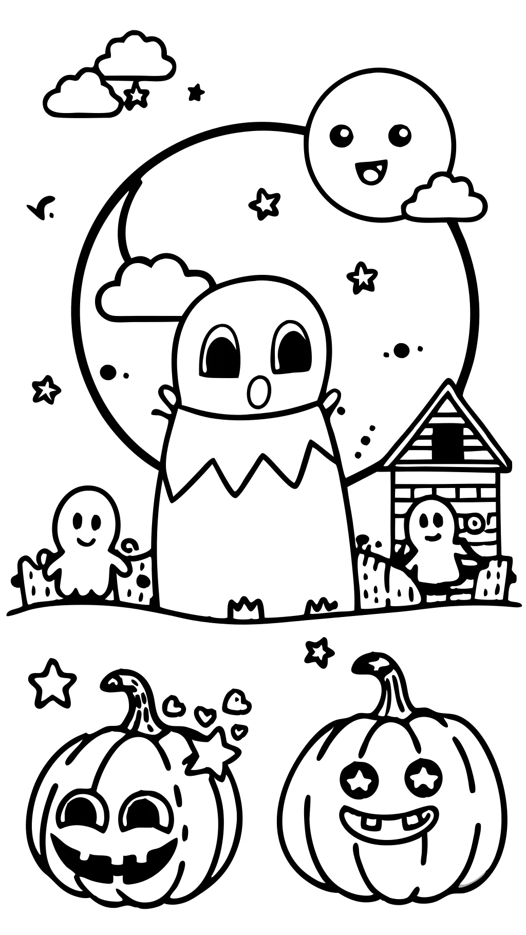 coloring pages of ghost